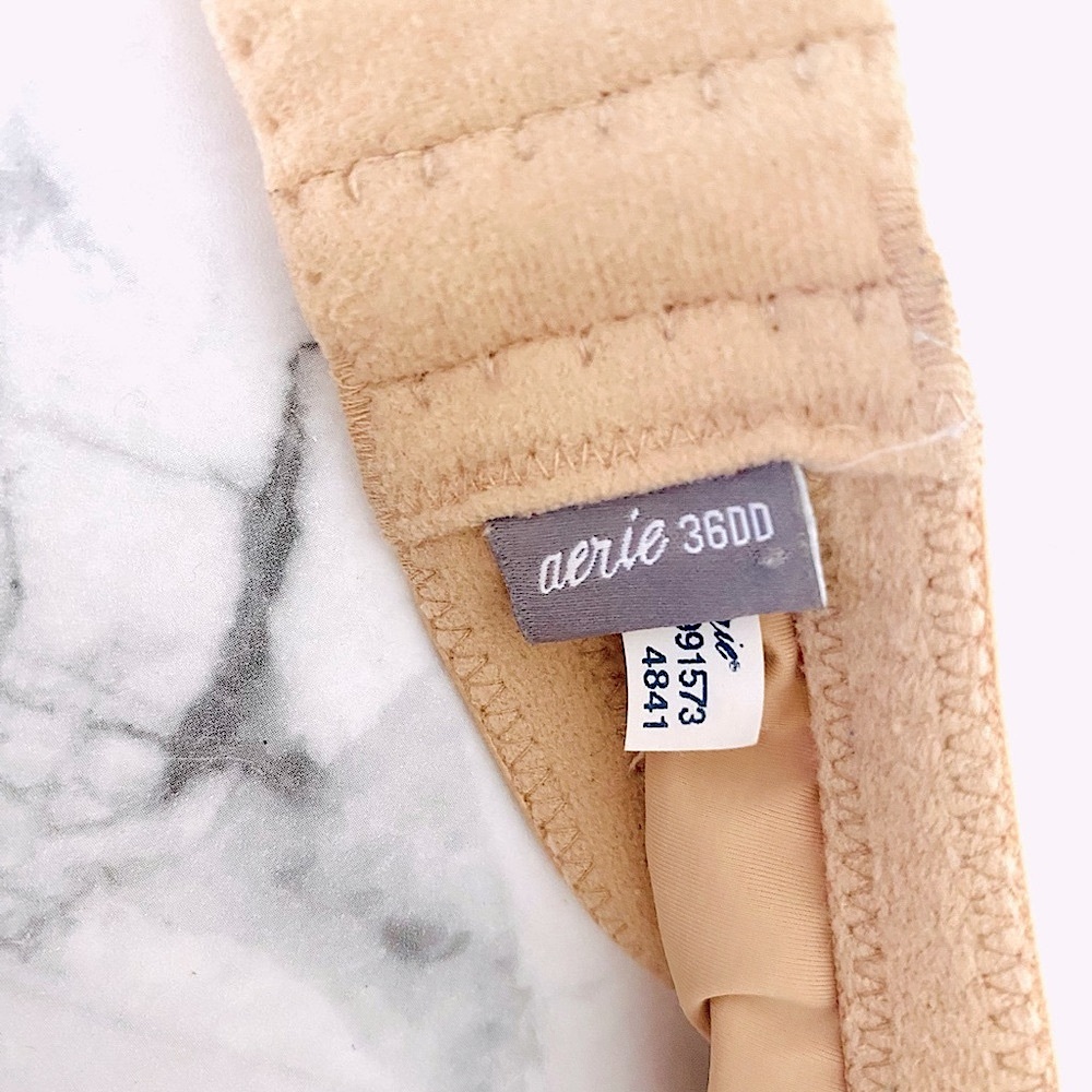 💕Aerie Nude Seamless Padded Crisscross Bra SZ 36DD - Picture 10 of 11